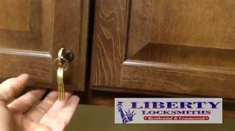 double locked cabinet doors